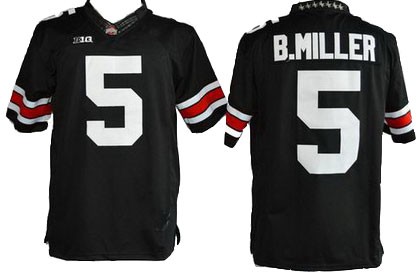 Ohio State Buckeyes Men's Braxton Miller #5 Black Authentic Nike College NCAA Stitched Football Jersey TE19W47UP